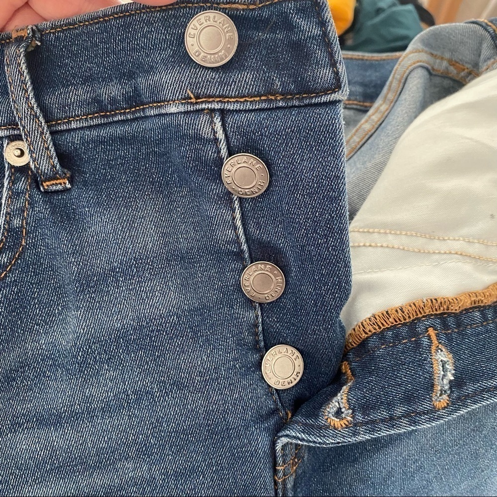 Everlane The Vintage Skinny Jean with Button Fly and Raw Hem Finish - Picture 5 of 7